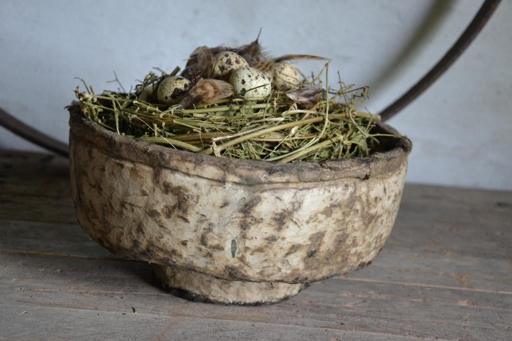 Oude schaal van papier maché, Neuf, Enlèvement ou Envoi, Rond, Autres matériaux
