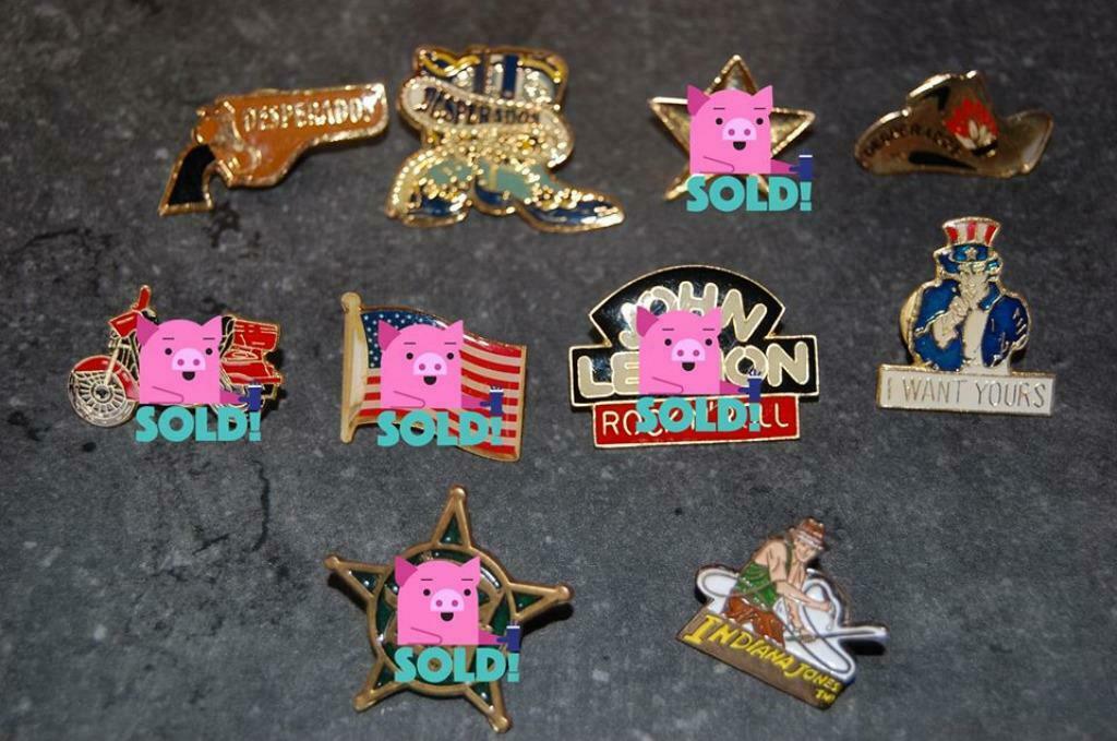 Diverse pins (Desperados/Indiana Jones/USA/Cowboy,..., Enlèvement ou Envoi, Neuf, Insigne ou Pin's