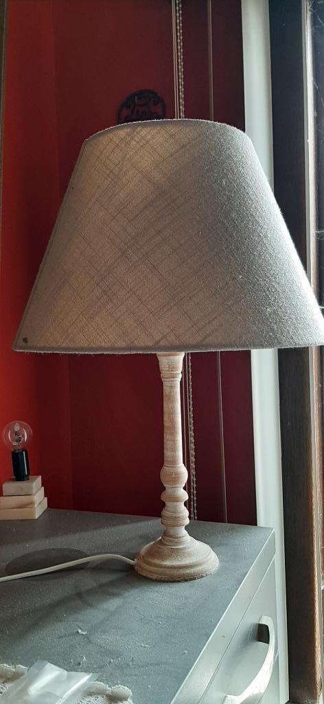 Staande tafel/kastlamp set van 2 stuks (50 cm), Ophalen, 50 tot 75 cm, Stof, Landelijk