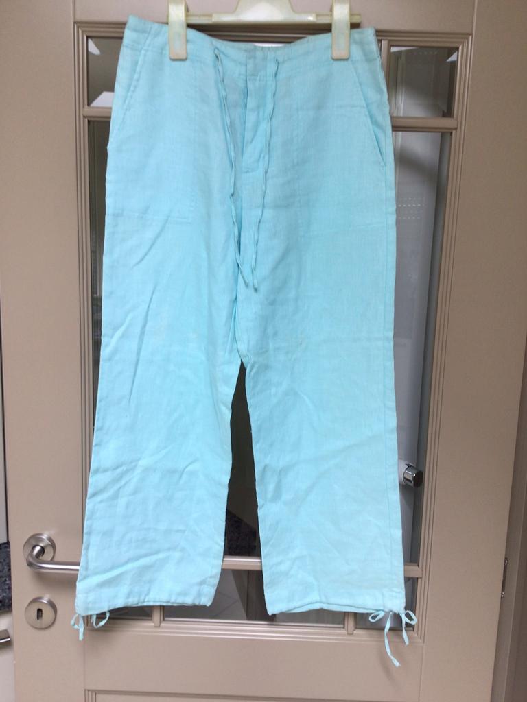 Linnen broek maat 34, Ophalen, Inwear essentials, Blauw, Zo goed als nieuw