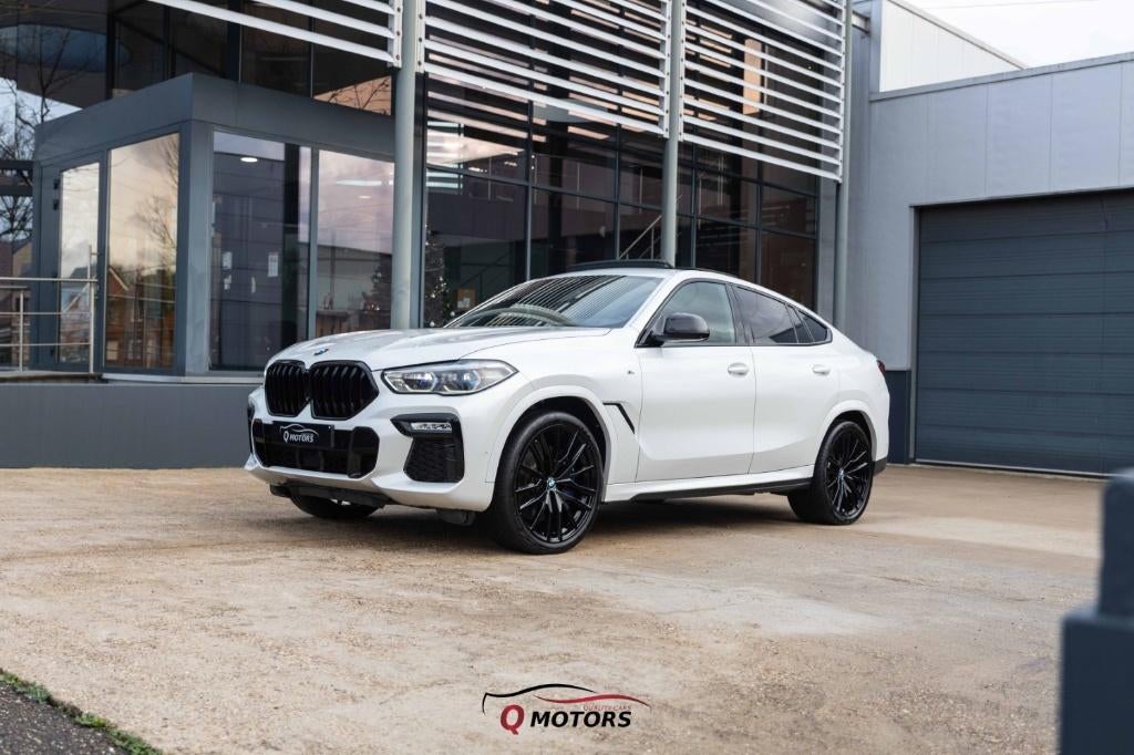 BMW X6 M X6 M50d/PANO-LASER-360-KEYLESS-ACC-HUD-SKY-BTW, Auto's, BMW, Automaat, 2993 cc, USB, Wit