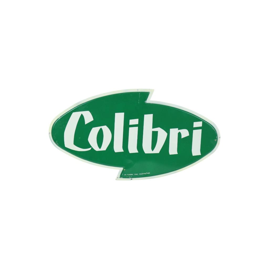 Vintage Groen Reclamebord Colibri Frisdrank Reclame 68x37cm, Verzamelen, Merken en Reclamevoorwerpen, Ophalen of Verzenden, Reclamebord