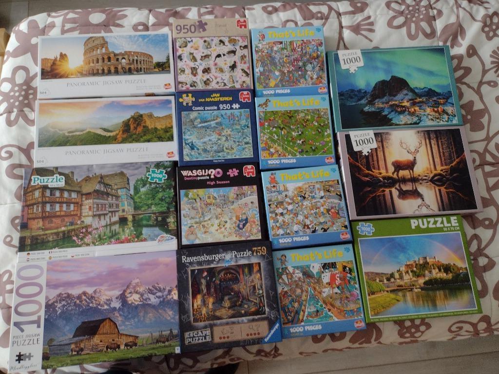 puzzles 1000 pièces, Enlèvement, Comme neuf