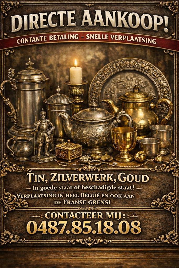 Achat de votre Etain , Or , Argenterie, Enlèvement ou Envoi, Or