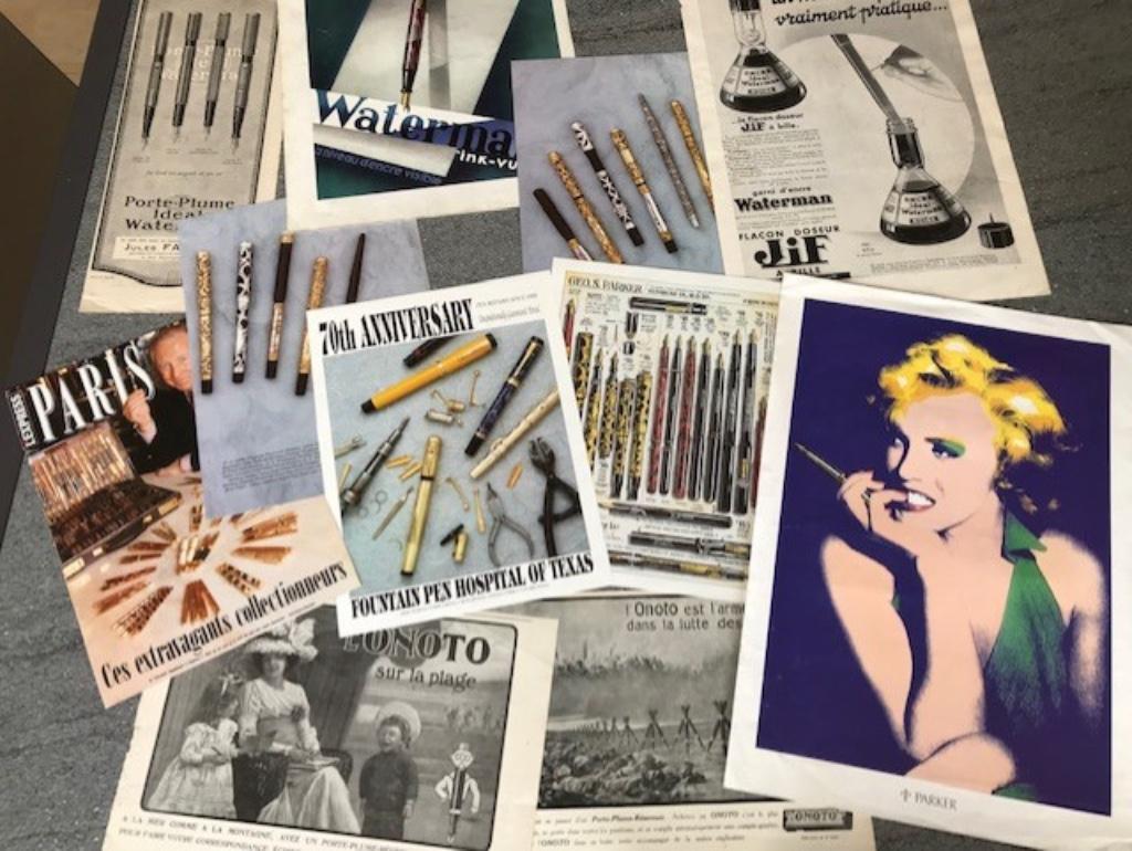 Impressions publicitaires stylos plume vintage, Enlèvement ou Envoi, Comme neuf, Stylo, Avec publicité