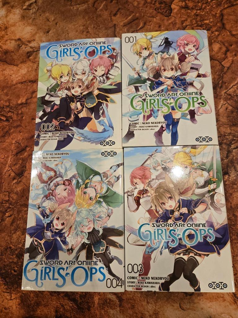 Girls'operations - sword art online - manga - tome 1 à 4, Livres, Plusieurs BD, Enlèvement, Neuf