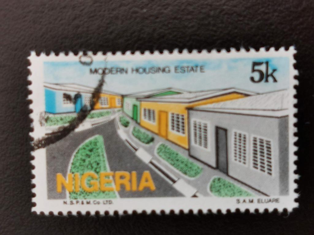 Nigeria 1986 - moderne woningbouw, Postzegels en Munten, Postzegels | Afrika, Ophalen of Verzenden, Nigeria, Gestempeld