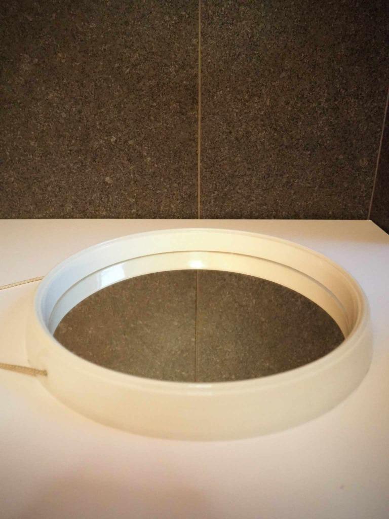 Ronde spiegel uit de Space Age, 1970s, Huis en Inrichting, Woonaccessoires | Spiegels, Ophalen, Zo goed als nieuw, Rond, Minder dan 50 cm