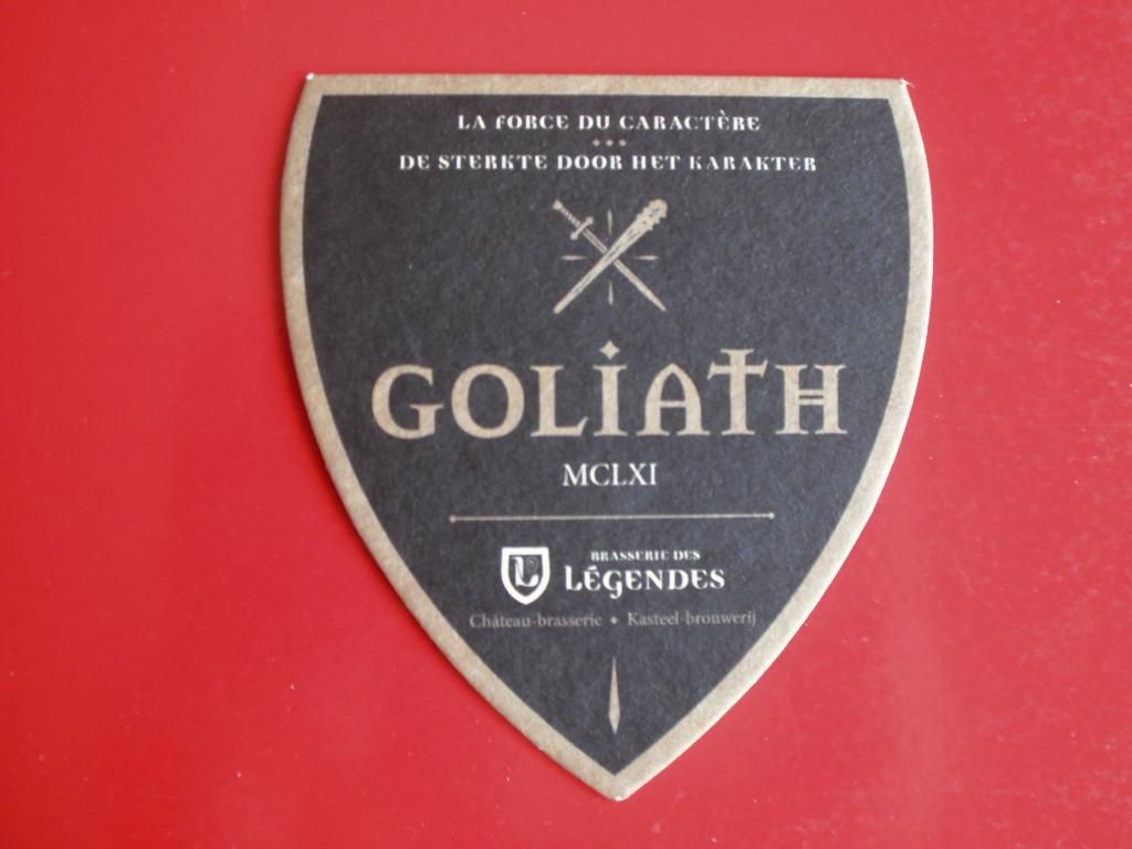 Sous - Bock GOLIATH * La Brasserie des Légendes *, Verzamelen, Biermerken, Ophalen of Verzenden, Nieuw, Viltje(s), Overige merken