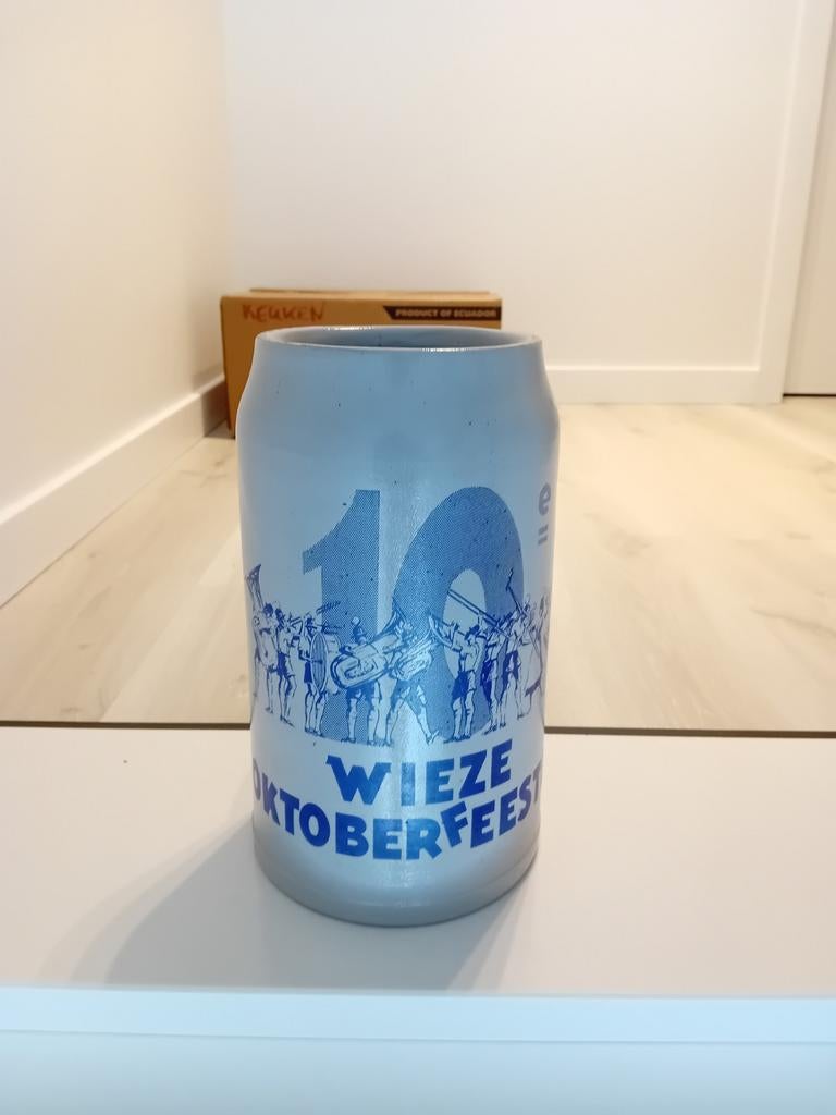Oude 5 liter bierpot brouwerij van Roy oktoberfeesten wieze, Verzamelen, Ophalen of Verzenden, Gebruikt