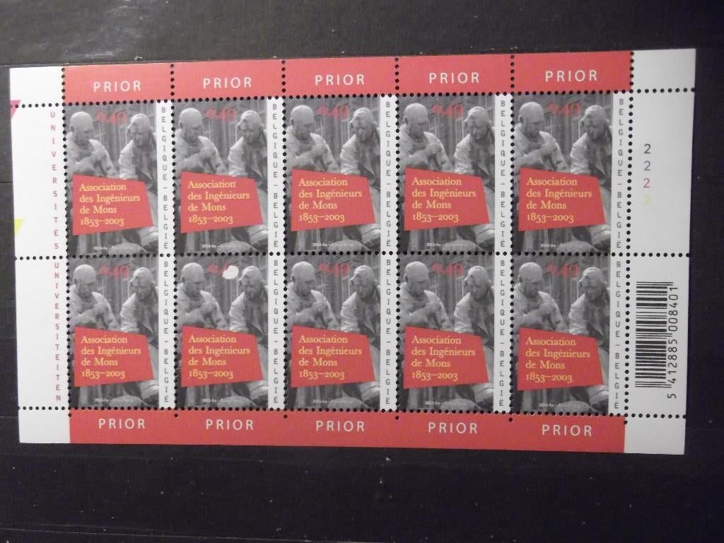 3160 Association des Ingénieurs de Mons 2003 MNH, Timbres & Monnaies, Timbres | Europe | Belgique, Enlèvement ou Envoi, Non oblitéré