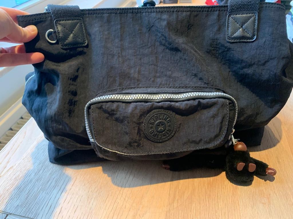 Luiertas Kipling, donkerblauw, Ophalen of Verzenden, Zo goed als nieuw, Schoudertas