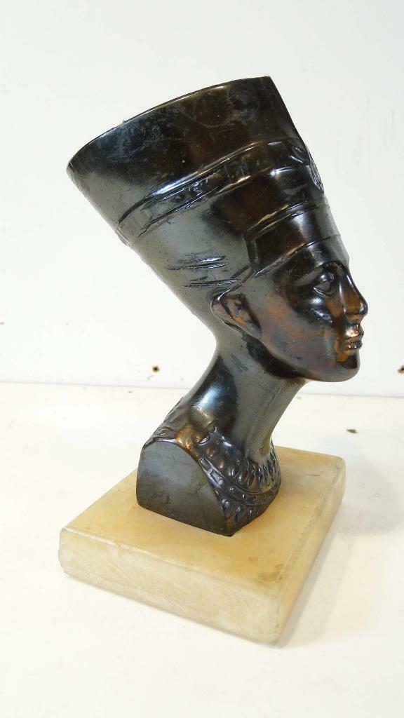 bronzen beeld : Nefertiti, Antiek en Kunst, Ophalen of Verzenden, Brons