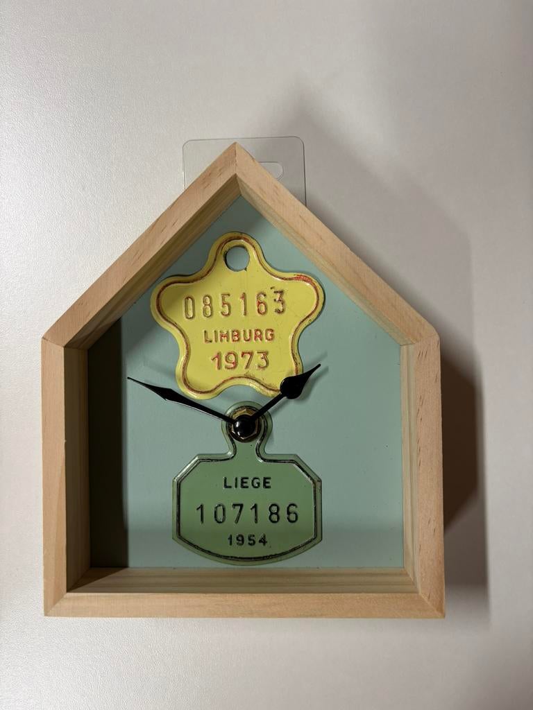 Decoratieve klok met Fietsplaten mancave plaque velo, Huis en Inrichting, Woonaccessoires | Tekstborden en Spreuken, Nieuw, Ophalen of Verzenden
