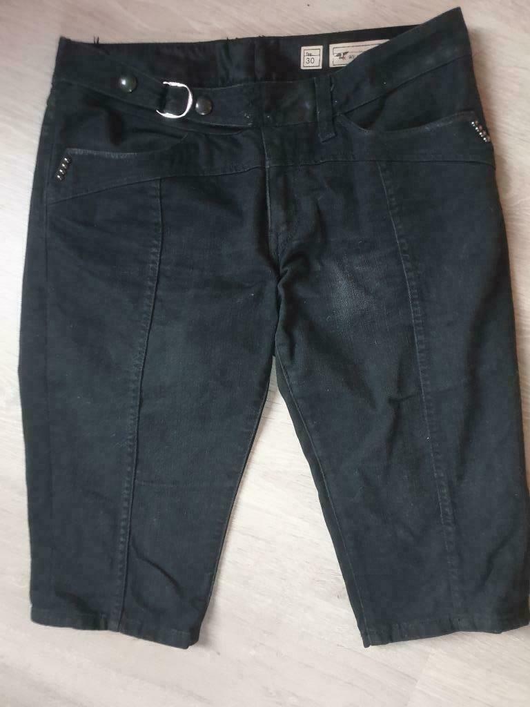 cropped broek We zijn replay W31 L zwarte jeans, Kleding | Dames, Kort, Zwart, Maat 42/44 (L), Ophalen of Verzenden