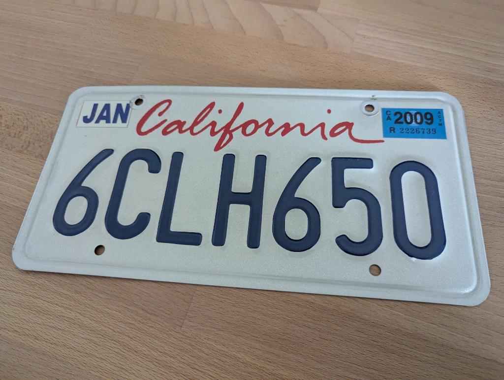 California nummerplaat, Verzamelen, Ophalen of Verzenden, Gebruikt, Auto's