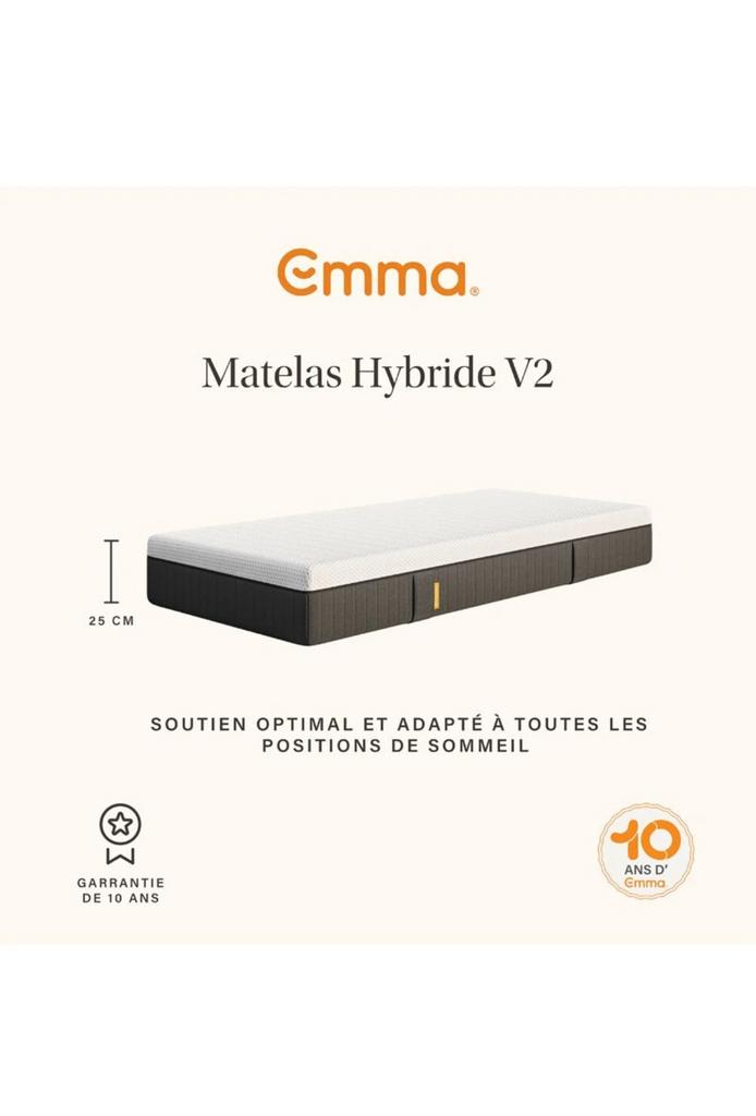 DESTOCKAGE - Matelas Emma Hybride II, Ophalen, Nieuw
