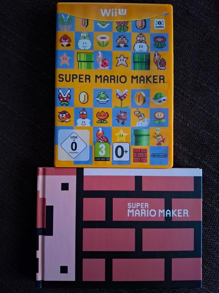 WiiU  Super Mario Maker + artbook, Ophalen of Verzenden, Zo goed als nieuw