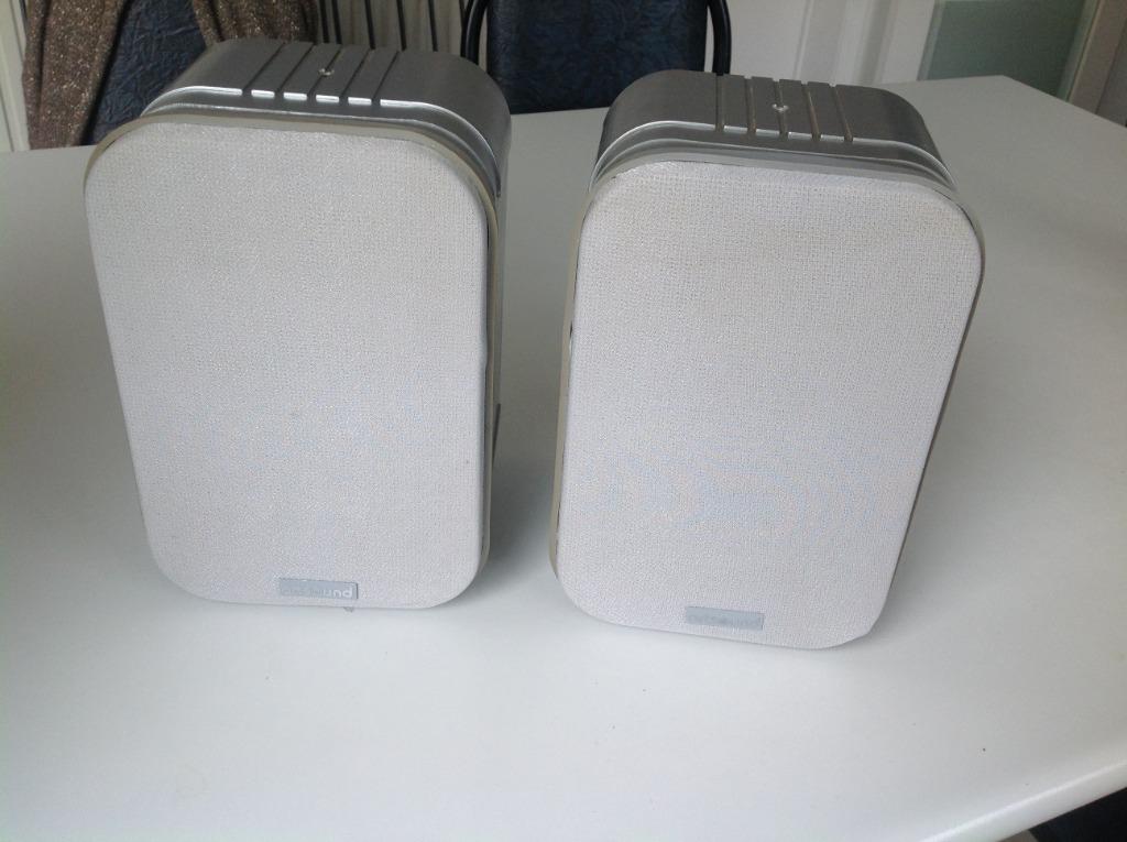 Haut-parleurs Artsound AS40 + support de suspension avec rot, Autres marques, 60 à 120 watts, Enlèvement, Utilisé