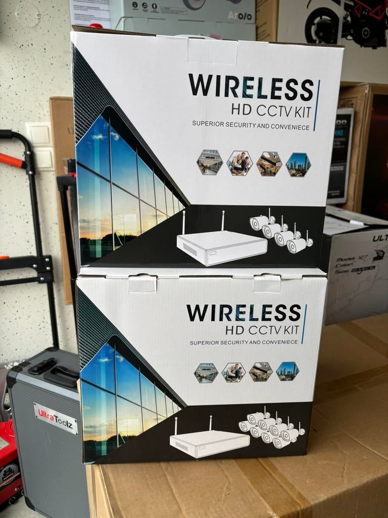 ‼️Nieuw‼️ Camera systeem bewaking 4/8 stuks Wifi/bekabeld!, Audio, Tv en Foto, Videobewaking, Nieuw, Buitencamera, Ophalen of Verzenden
