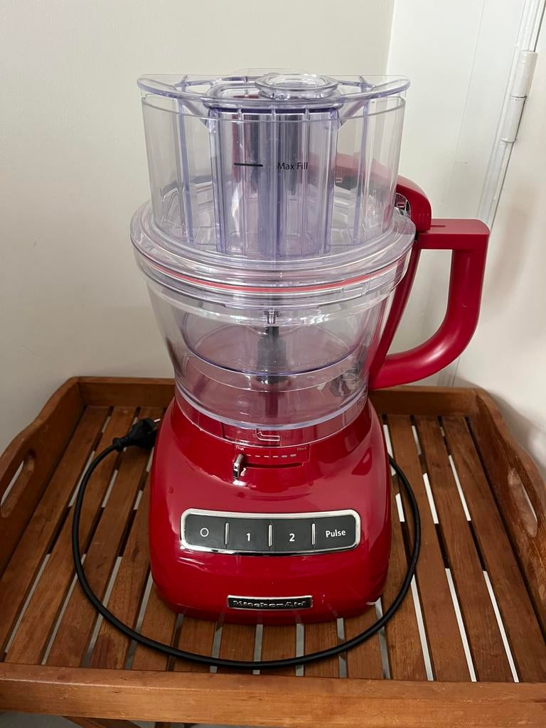 KitchenAid, 3,1L food processor, 5KFP1335, Ophalen, Zo goed als nieuw, Vaatwasserbestendig, 3 snelheden of meer