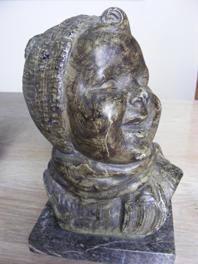 STATUE sur socle en marbre, Enlèvement ou Envoi