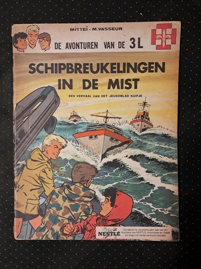 3L Schipbreukelingen in de mist Nestle, Livres, Enlèvement ou Envoi, Utilisé