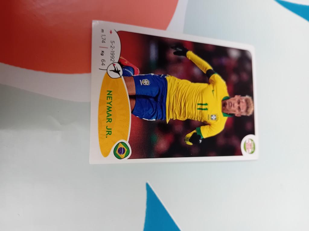 Panini neymar jr, Ophalen of Verzenden, Gebruikt, Sport
