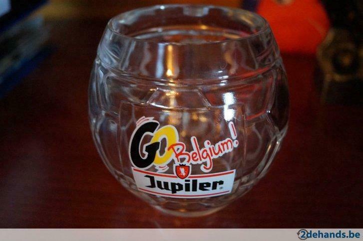 bierglas van jupiler met de slogan ' go belgium ', Verzamelen, Biermerken, Nieuw, Ophalen of Verzenden