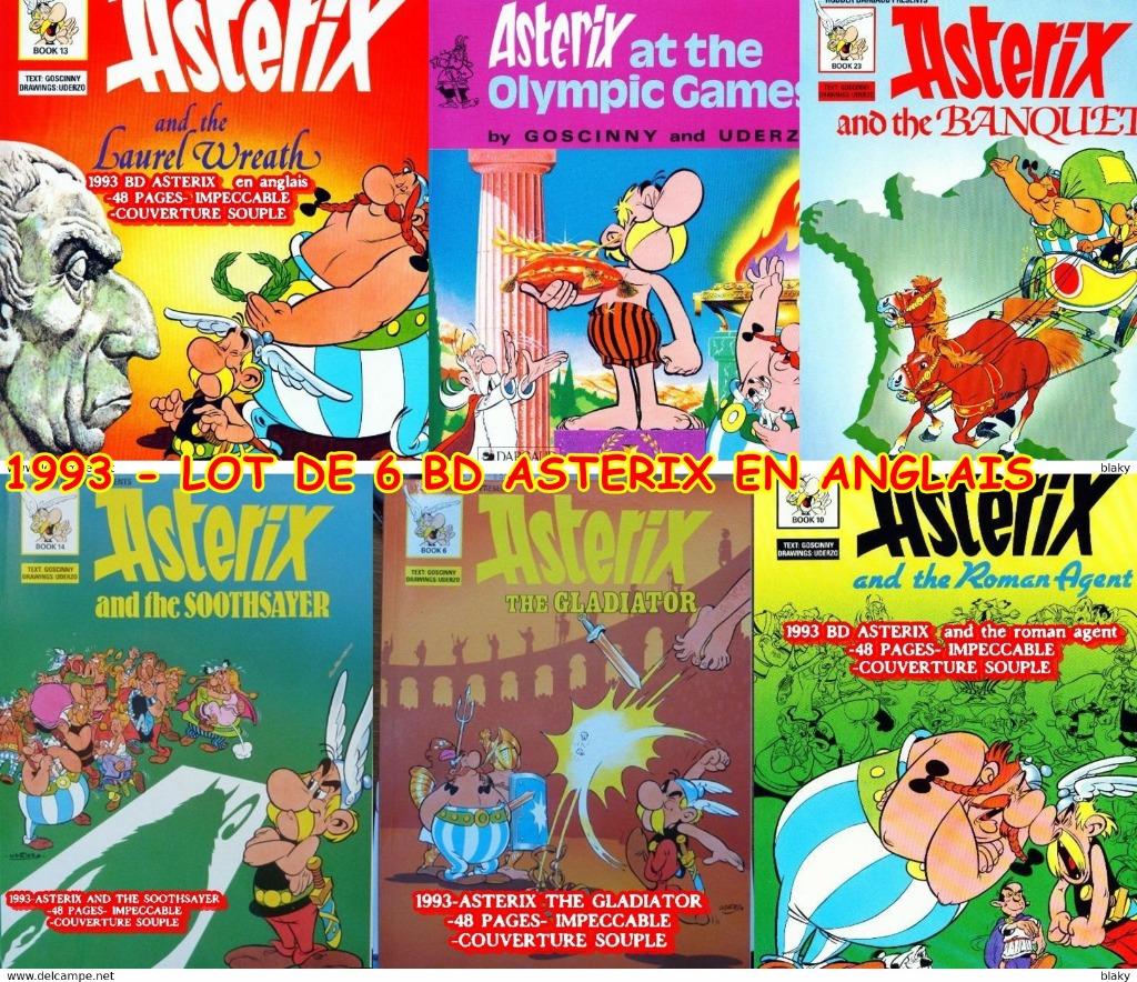 1993-  6 bd ASTERIX IN ENGELS - 48 PAGINA'S - NON OUVERT, Livres, Plusieurs BD, Envoi, Neuf