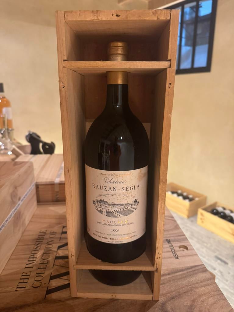 1996 Rauzan-Ségla – Margaux 2ᵉ Grand Cru Classé – Magnum, Collections, Vins, Comme neuf, Vin rouge, France, Enlèvement
