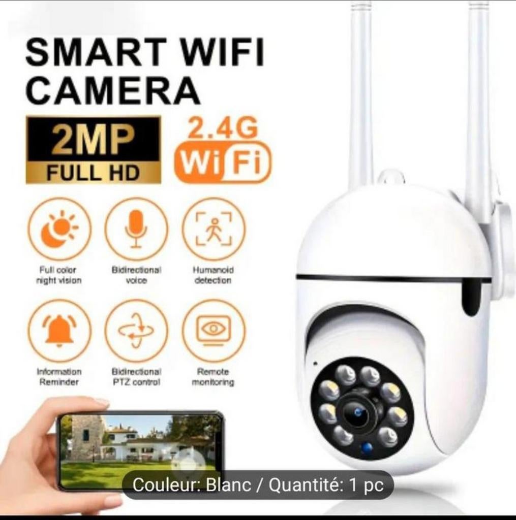 Caméra de Sécurité Wi-Fi Sans Fil  1080P - Vision Nocturne.., TV, Hi-fi & Vidéo, Caméras de surveillance, Neuf, Enlèvement ou Envoi