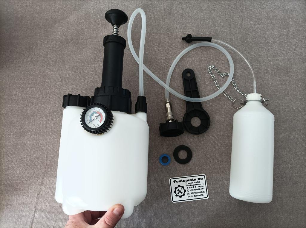 Purgeur de freins par réservoir huile 3L avec bouteille 1L, Envoi