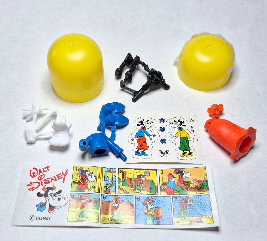 Mickey et ses amis 1987 Clarabelle Hortense bouche souriante, Collections, Enlèvement ou Envoi, Neuf, Figurines