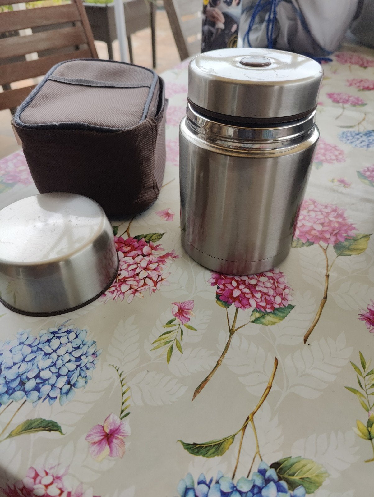 Thermos alimentaire Dreamhigh en inox avec housse isotherme, Caravanes & Camping, Accessoires de camping, Enlèvement ou Envoi