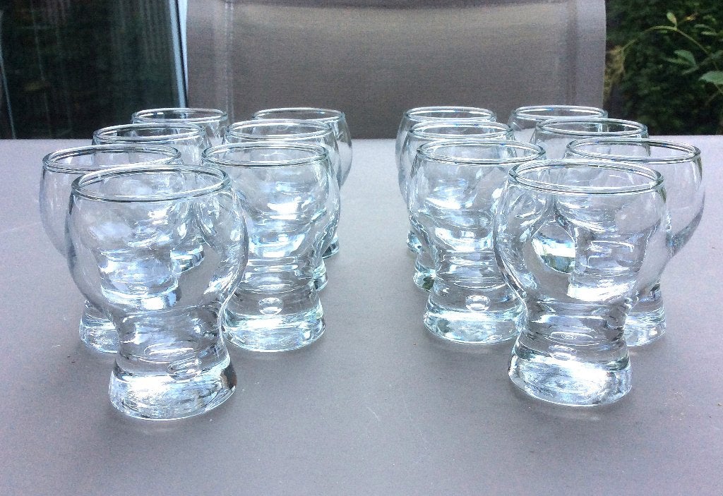 14 vintage amuse glaasjes 50 ml, Glas of Glazen, Overige merken, Vintage, Ophalen of Verzenden