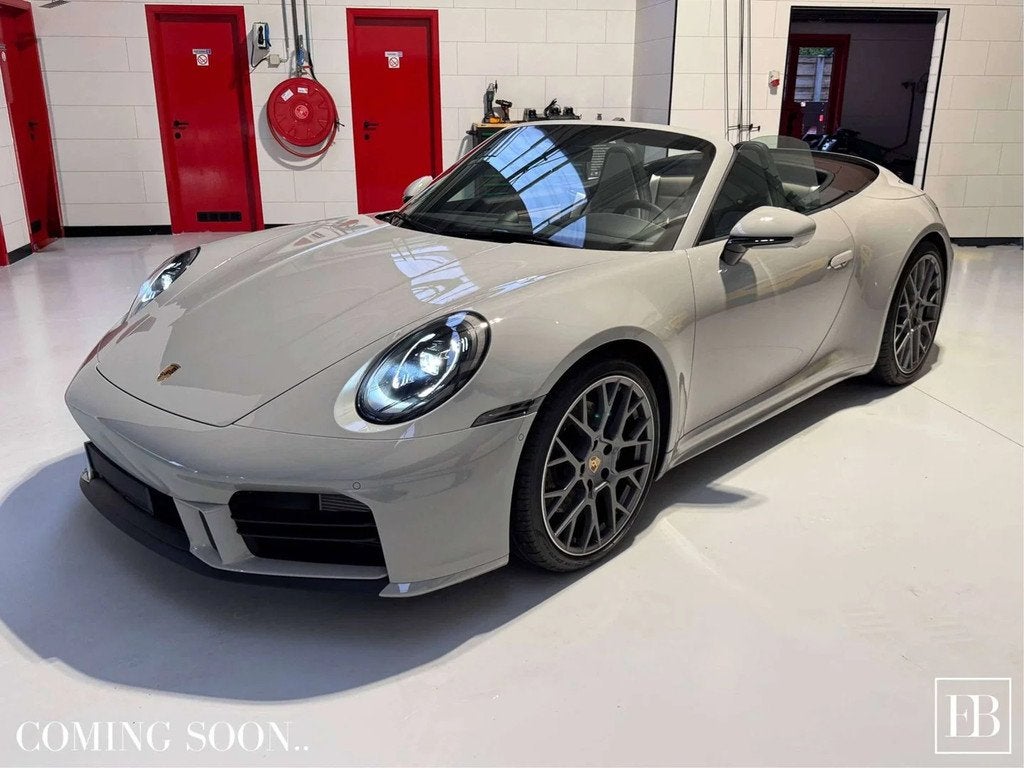 Porsche 911 992.2 Cabriolet / Facelift / SportDesign / Exclu, Cuir, Argent ou Gris, Entreprise, Cabriolet