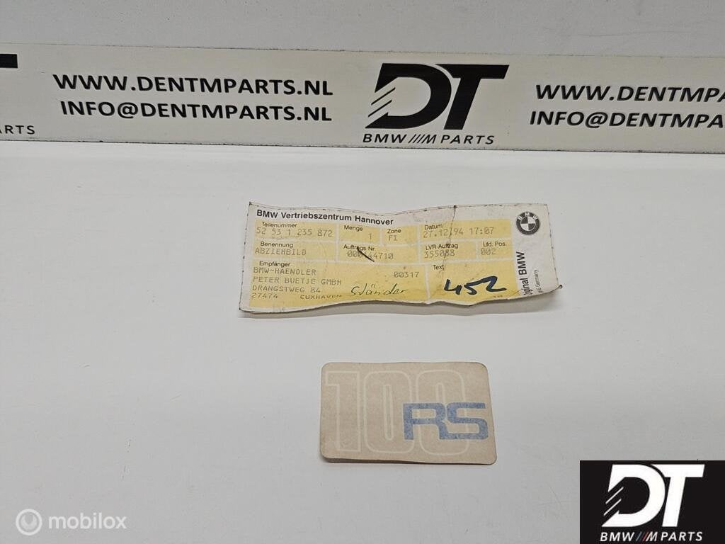 Sticker SILBER 100RS BMW-Motorrad R 100 RS 52531235872, Auto-onderdelen, Nieuw, Ophalen of Verzenden