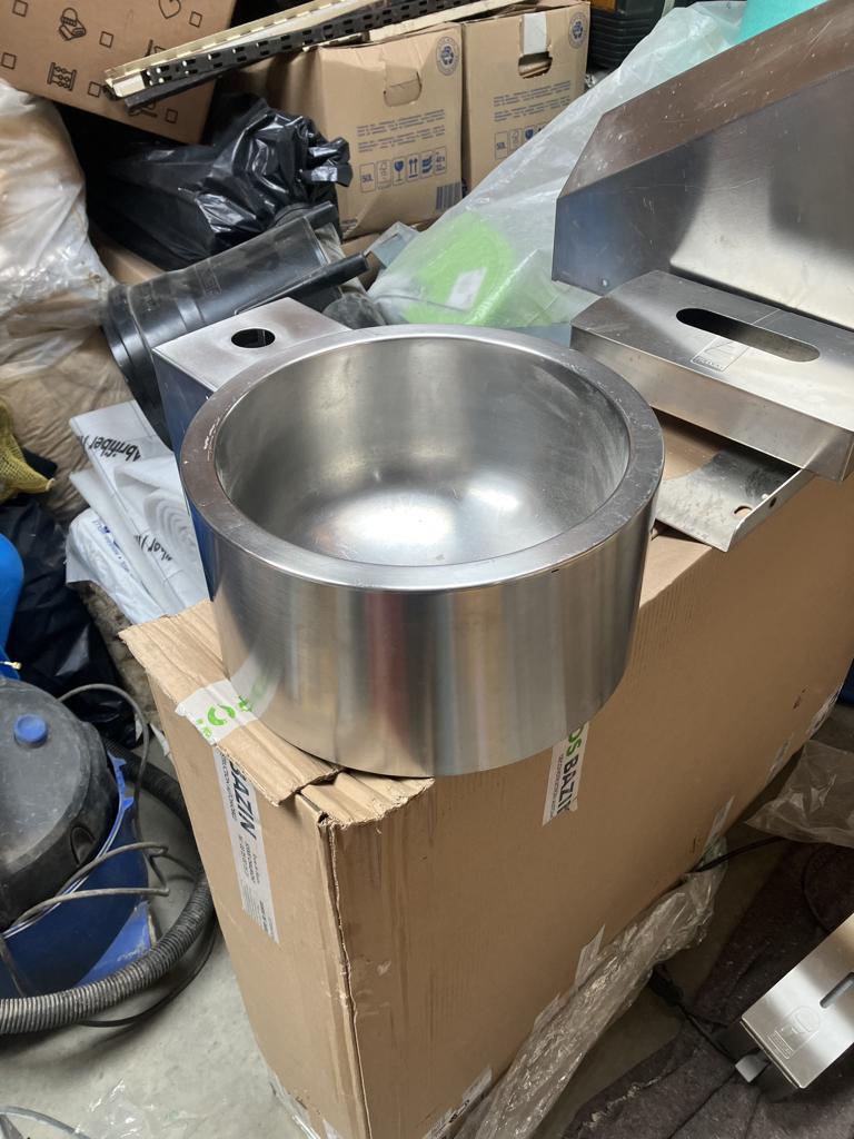 Franke wastafel, Doe-het-zelf en Bouw, Ophalen of Verzenden, Gebruikt, Inox, Wastafel