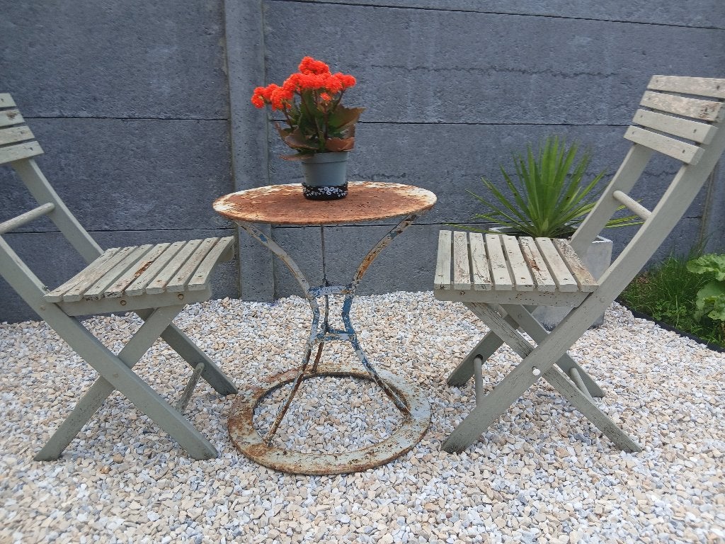 Table jardin, Enlèvement, Utilisé, Rond, Métal
