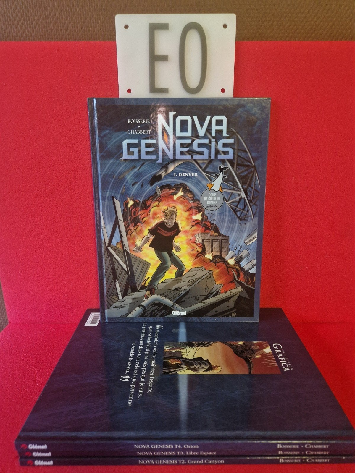 Lot de 4 bd nova genesis 1 à 4,EO, avec un ex libris, Livres, BD, Enlèvement ou Envoi