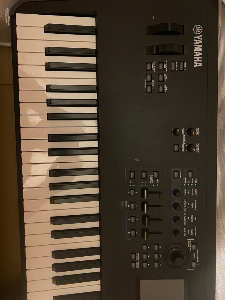 Yamaha MODX8 Workstation (Pristine Staat) +Statief & Pedaal, Musique & Instruments, Claviers, Neuf, 88 touches, Yamaha, Enlèvement