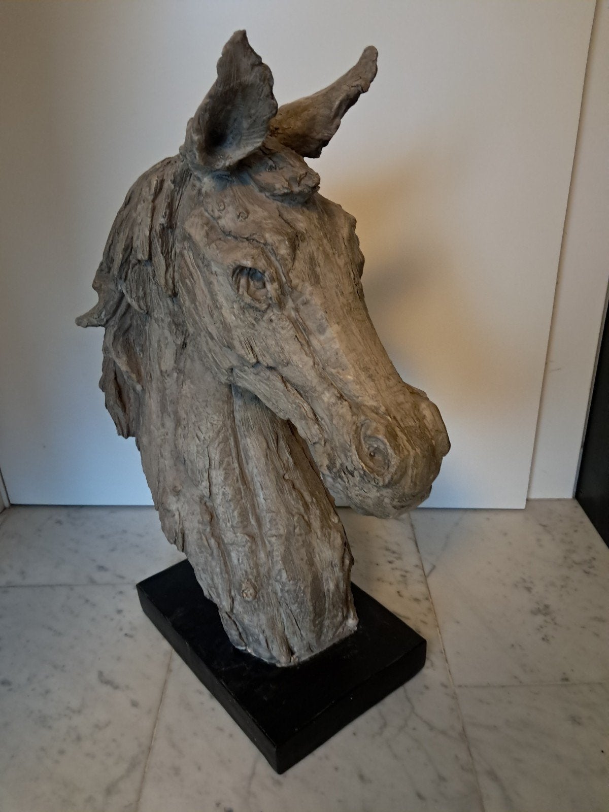 Houten paarden hoofd, Antiek en Kunst, Kunst | Beelden en Houtsnijwerken, Ophalen of Verzenden
