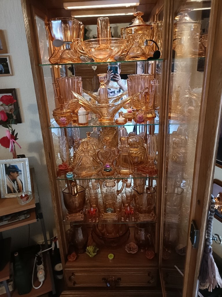 Oud roze glaswerk, Antiek en Kunst, Ophalen