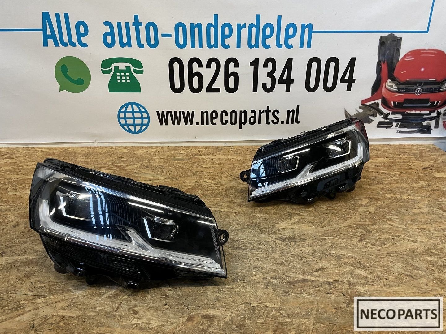 VW T6 FACELIFT 7L 7L1 LED KOPLAMPEN KOPLAMP ORIGINEEL, Gebruikt, -, Volkswagen, -