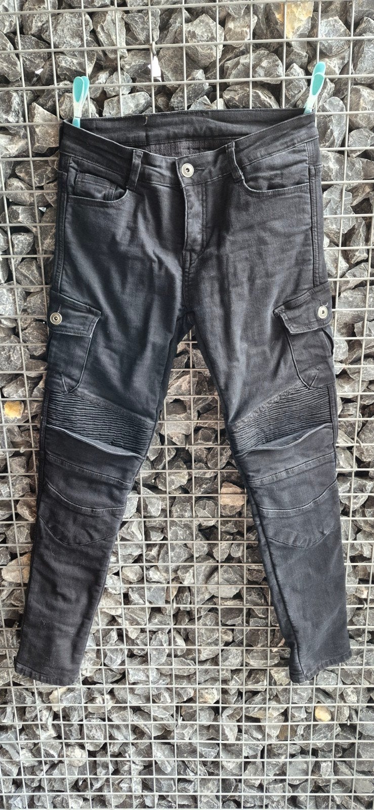 Moto broek jeans dames met versteviging., Motos, Seconde main, Femmes, Pantalon | textile, Course