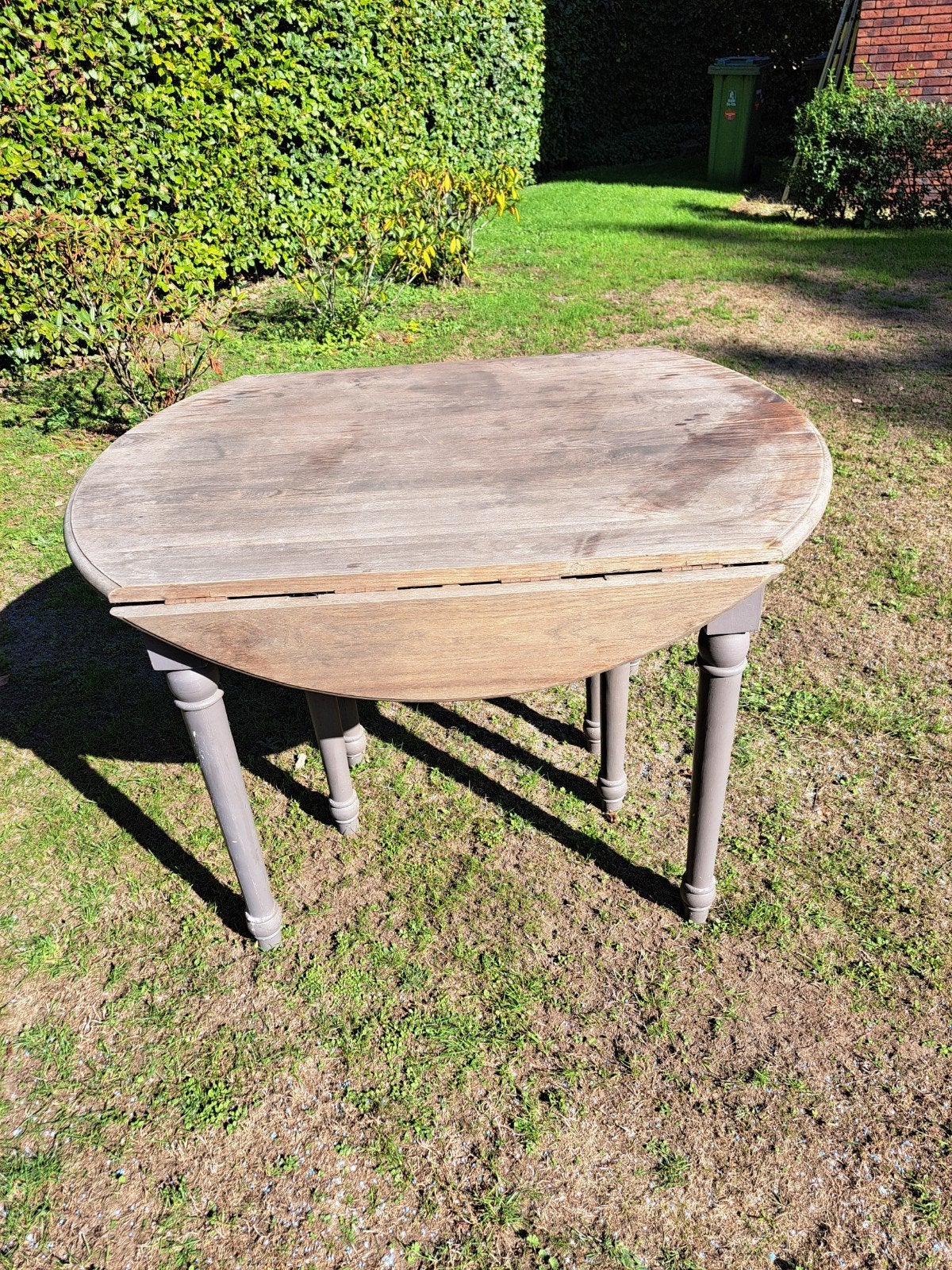 Uitschuifbare tafel, Ophalen, Gebruikt, 100 tot 150 cm, Eikenhout