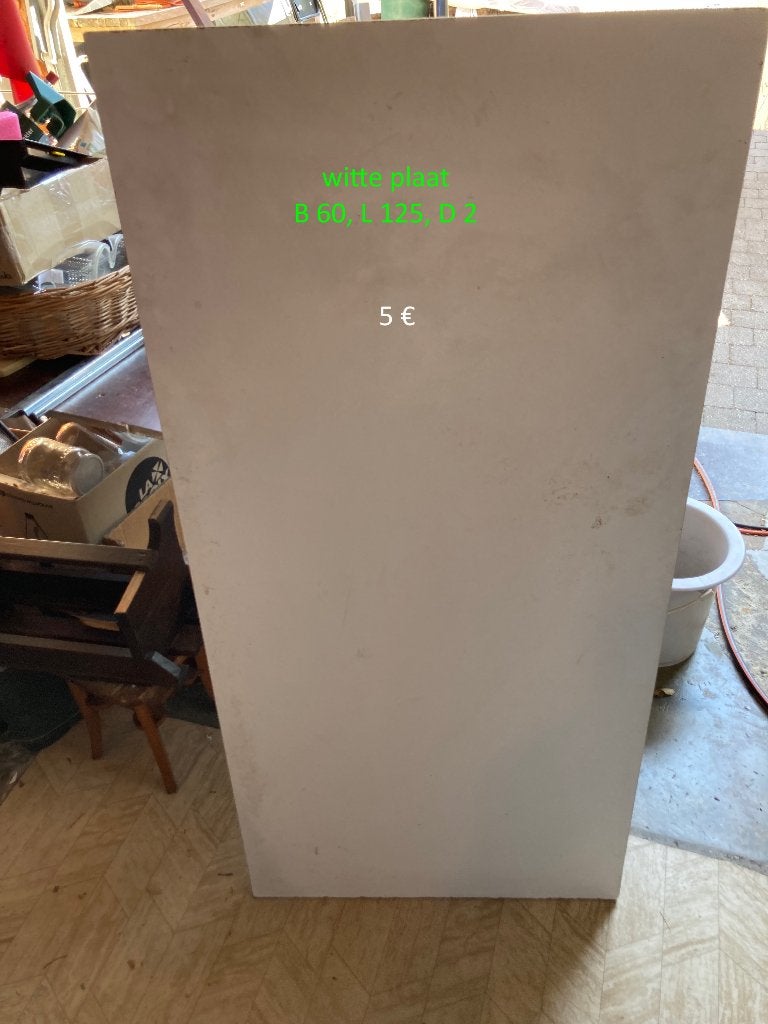witte meubelplaat en mdf platen, Ophalen