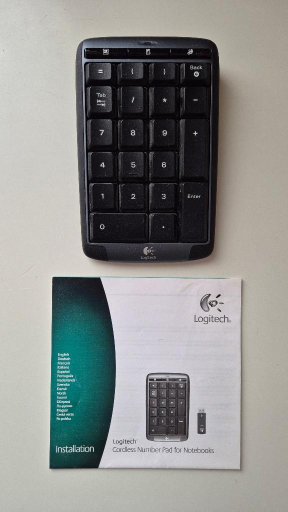 Art. 952 Logitech Cordless Number Pad, Logitech G, Numeriek, Ophalen of Verzenden, Zo goed als nieuw