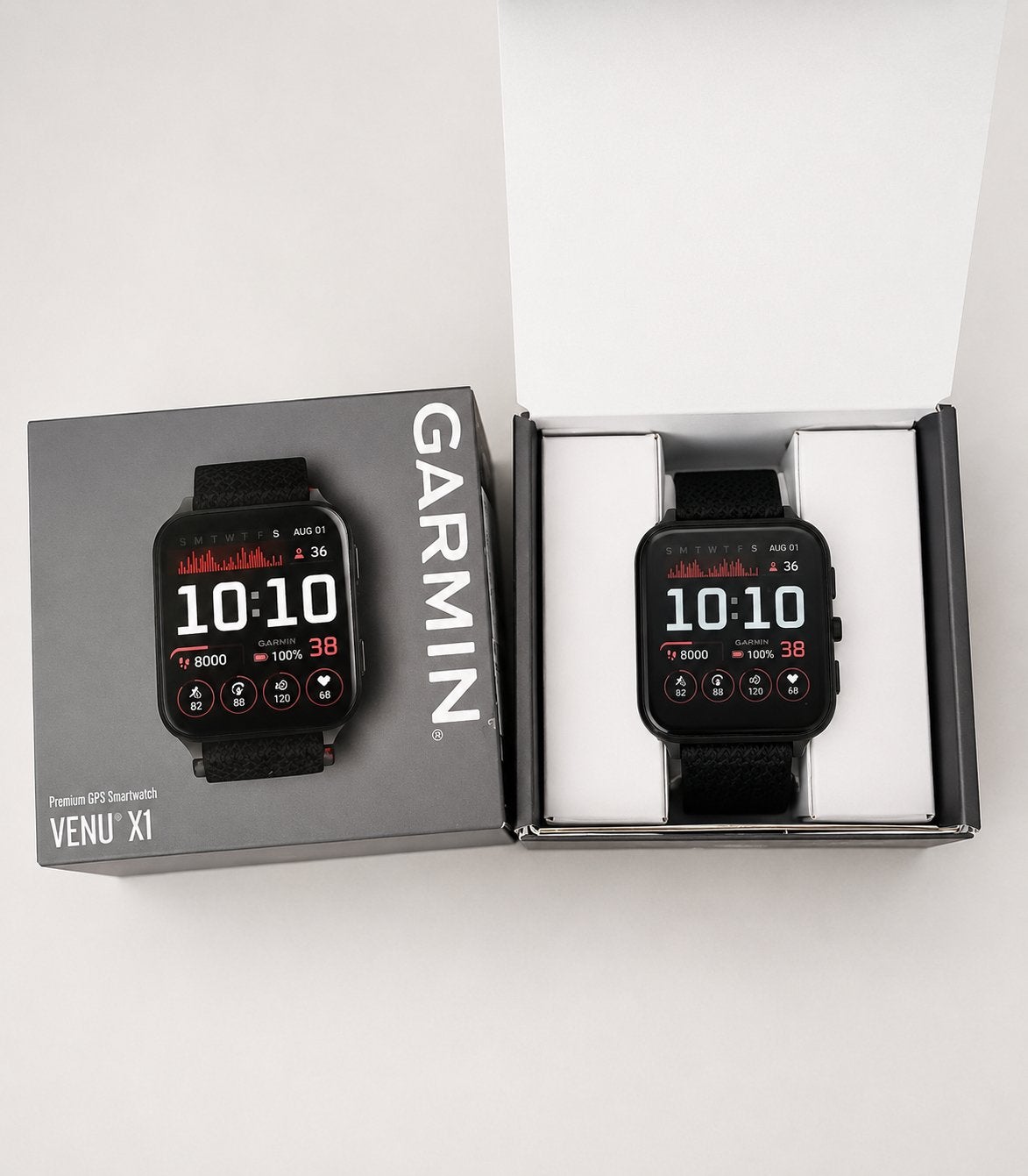 Garmin Venu X1 Amoled Sapphire Nieuw, Bijoux, Sacs & Beauté, Montres de sport, Neuf, Étanche, Enlèvement ou Envoi, Noir